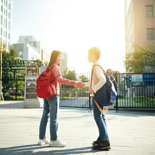 我们计划明天上学前见面。