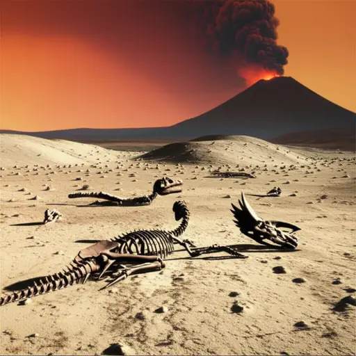 许多恐龙物种在数百万年前灭绝了。