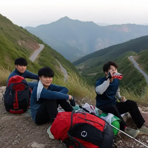 这次疲惫的徒步让我们都筋疲力尽。