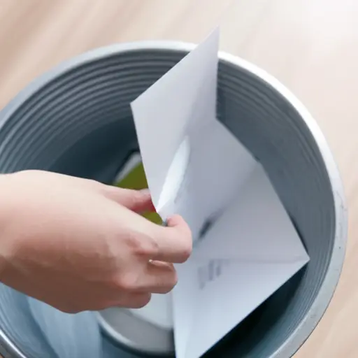 我打开了礼物，把信封扔进了垃圾桶。