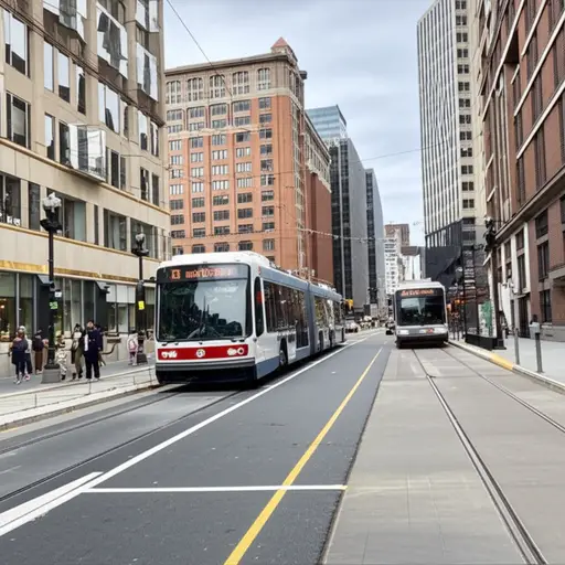 波士顿的公共交通系统非常高效。