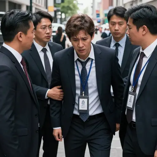 他落入了一群冒充市议会官员的罪犯之手。