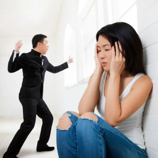 她害怕在争吵后他会殴打她。