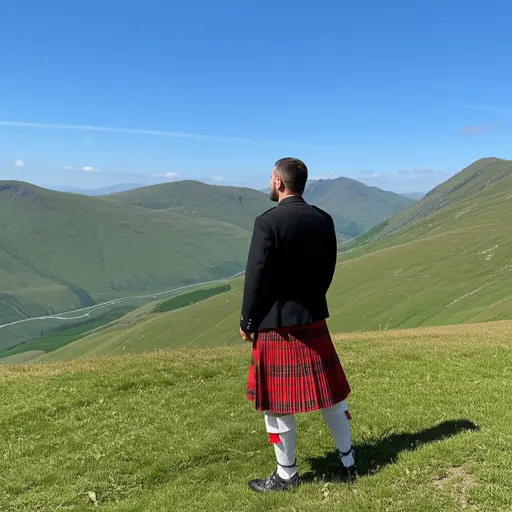 苏格兰的民族服饰包括苏格兰短裙。