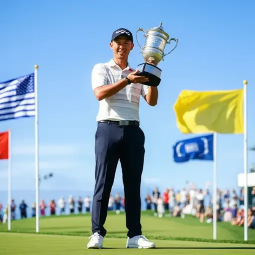 他去年赢得了PGA锦标赛。