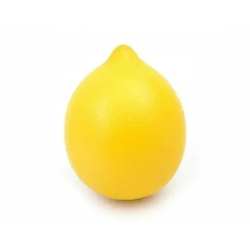 柠檬是黄色的。