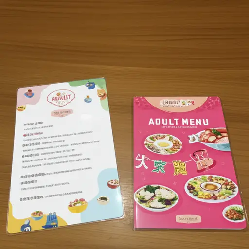 这家餐厅有成人菜单和儿童菜单。