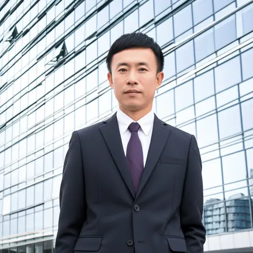 我爸爸在一家大公司工作。