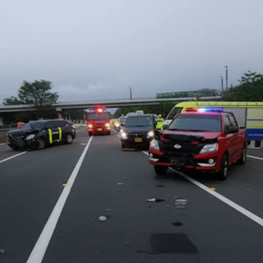 事故后清理道路花了好几个小时。