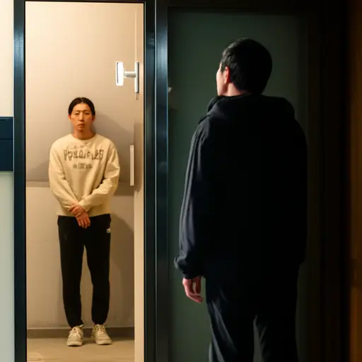 我们到家时很累，但门关着，我父母不在那里。