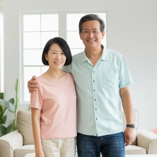 我的父母都60岁了。