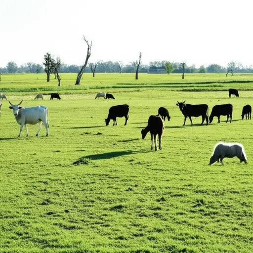 少量土地被用来饲养动物。