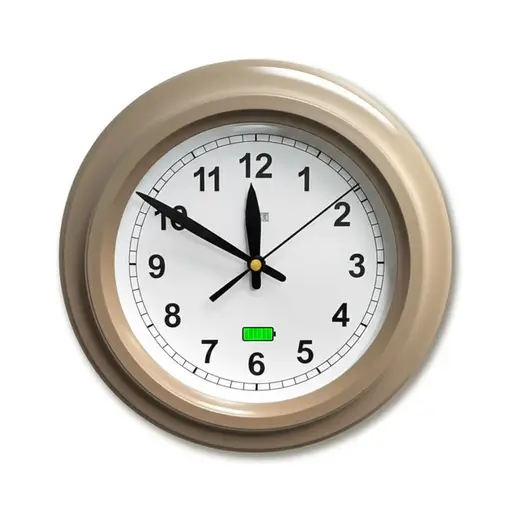 这个时钟的电池快没电了。