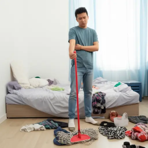 我讨厌做家务。