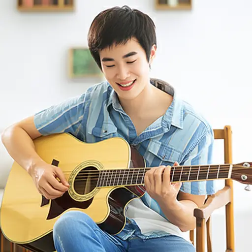 我哥哥的爱好是弹吉他。