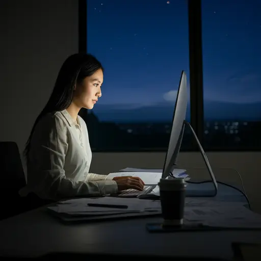 安娜熬夜帮我完成这个项目——真是个英雄！