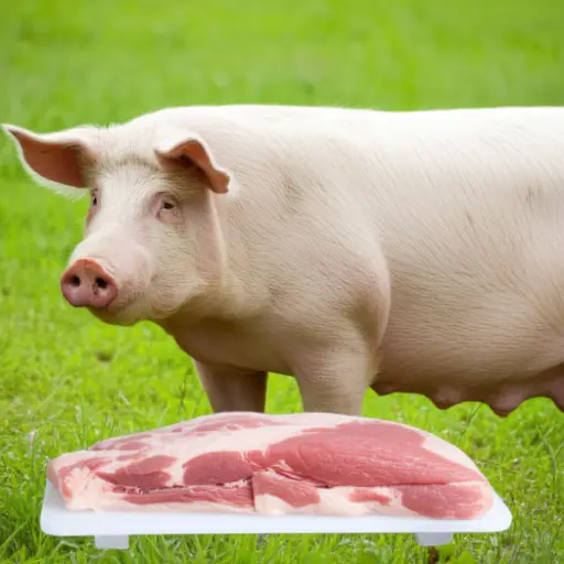 猪的肉被称为猪肉。