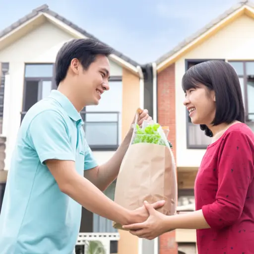 他向邻居提供了慷慨的帮助。