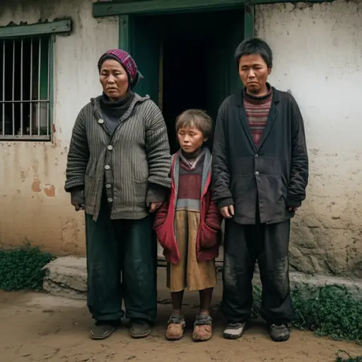 这家人失业后变得非常贫穷。