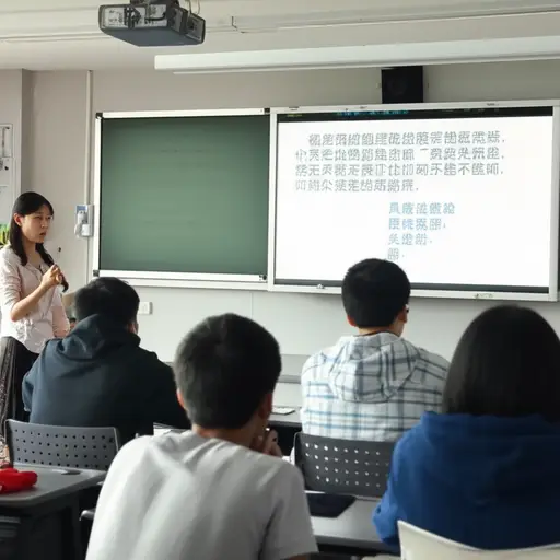 老师的响亮声音在教室后排都能听到。