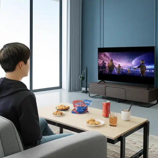 我喜欢在家里看电影而不是去影院。