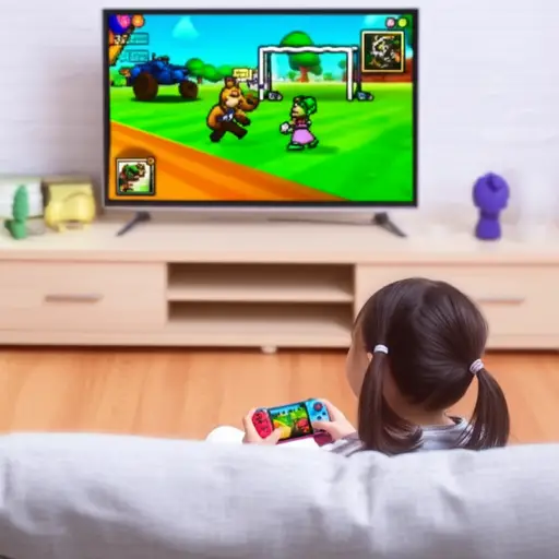 我女儿最近很迷玩电子游戏。