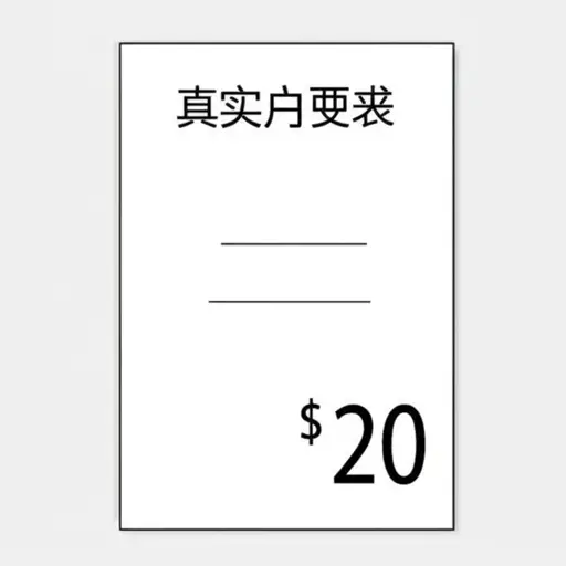 这本书售价20美元。
