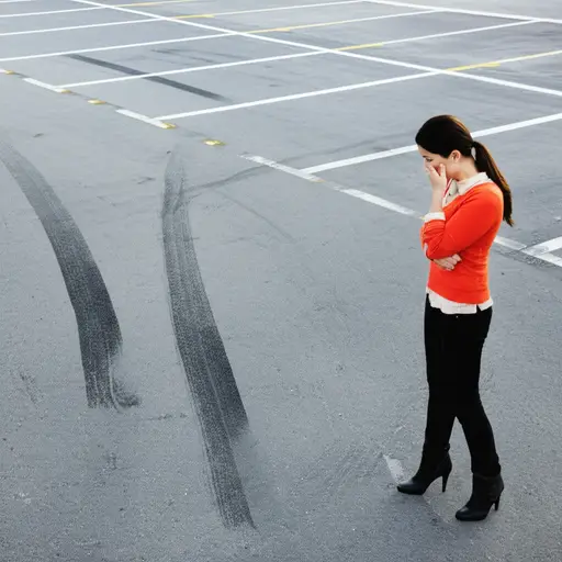 上周她的车被偷了。