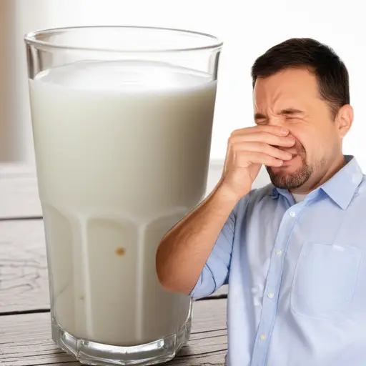 这牛奶闻起来糟透了。我觉得它变质了。