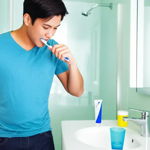 我每天只刷一次牙。