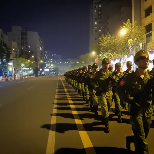 军队被派出以执行宵禁。