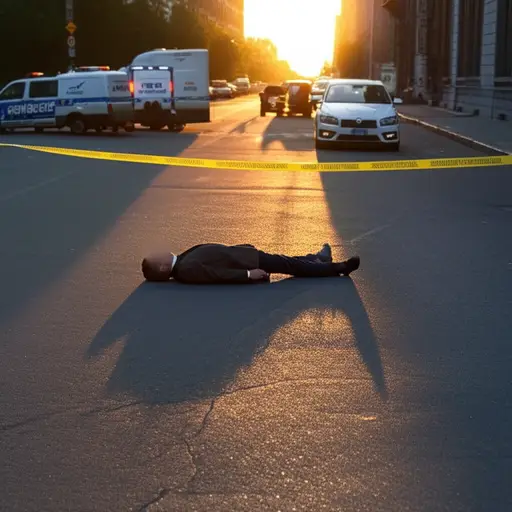 昨天下午一名身份不明的男子被枪击。