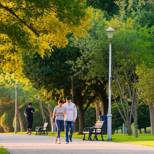 散步被认为是很好的锻炼，或者去跑步。