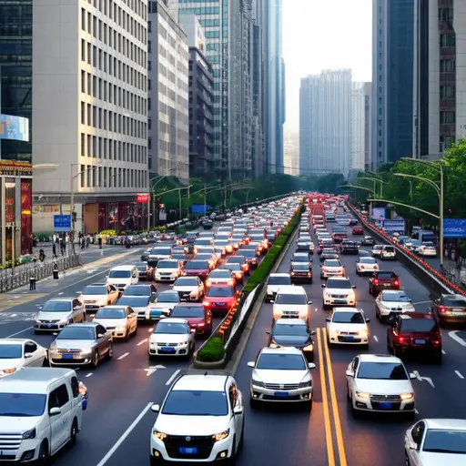 这条街道在高峰时段非常繁忙。