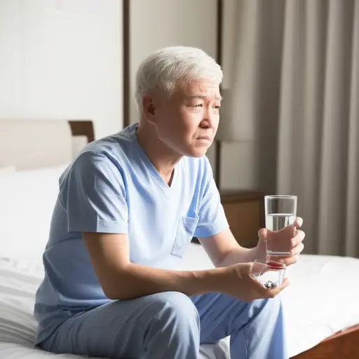 手术后，他开始依赖药物治疗。