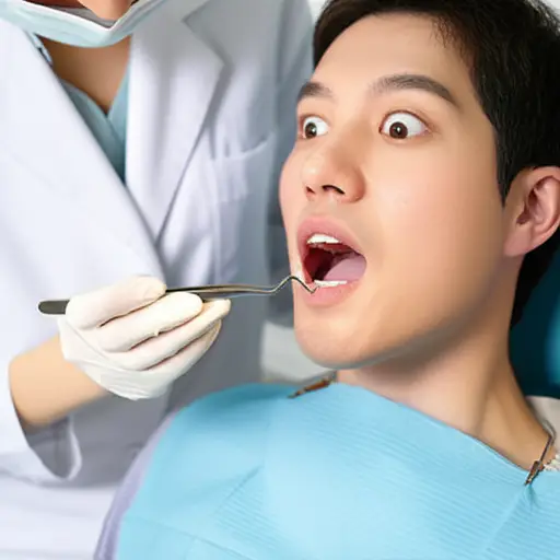 我拔了一颗牙。