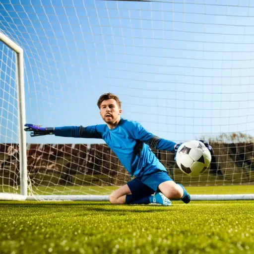 他是一位非常优秀的守门员——在踢足球之前，他在一个空手道俱乐部。