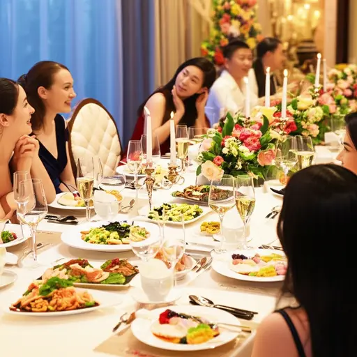 列出构成完美晚宴的各个元素。