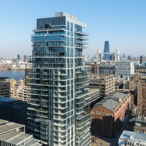 我的公寓在伦敦东部。