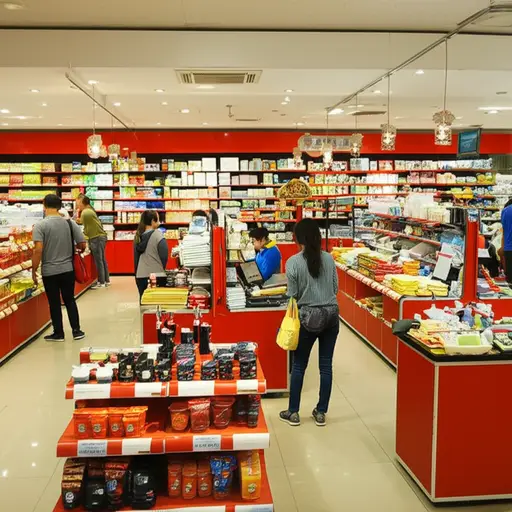 这家商店的生意很好。