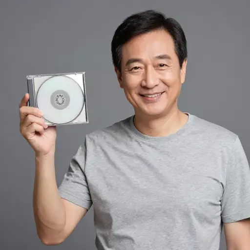 我爸爸刚买了一台新的CD播放机。