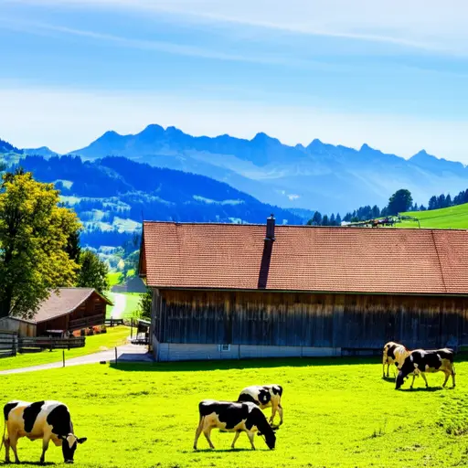 我住在Emmental的一个农场。