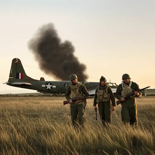 一名著名的二战投弹手在飞机被击落后被俘。