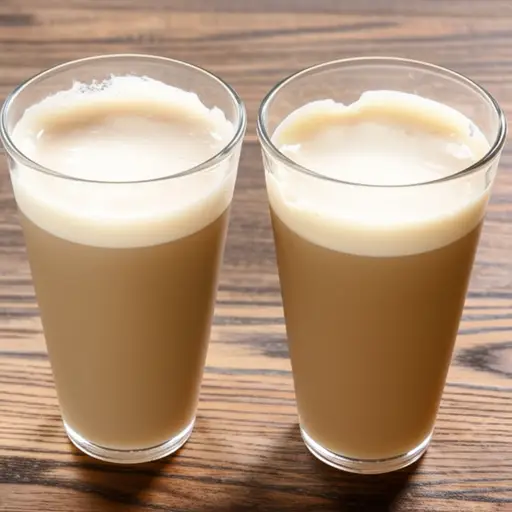 我们点了同样的饮料。