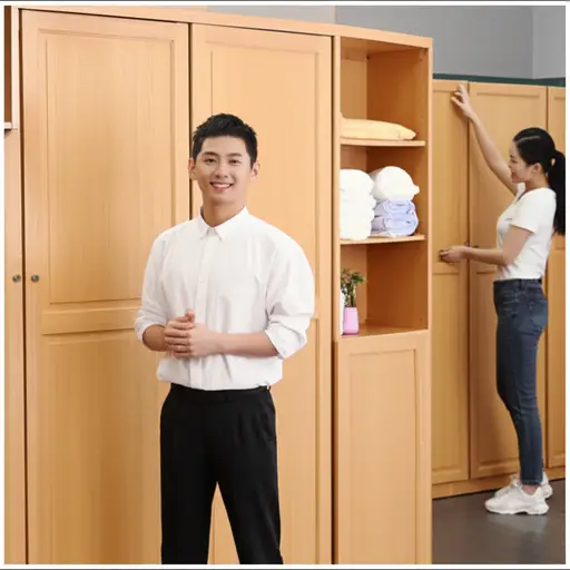 你买了一个自己的橱柜，这样就不必和姐姐分享了。