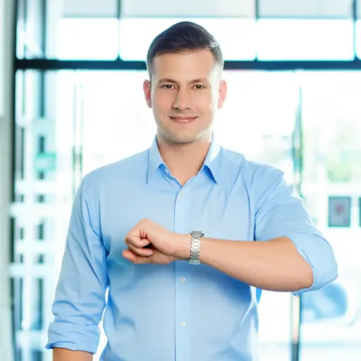 幸运的是，他准时到达了。