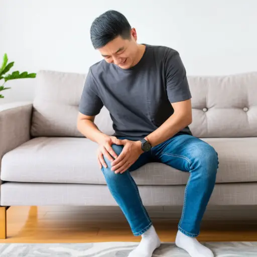 自从那次事故后，我的左腿一直隐隐作痛。