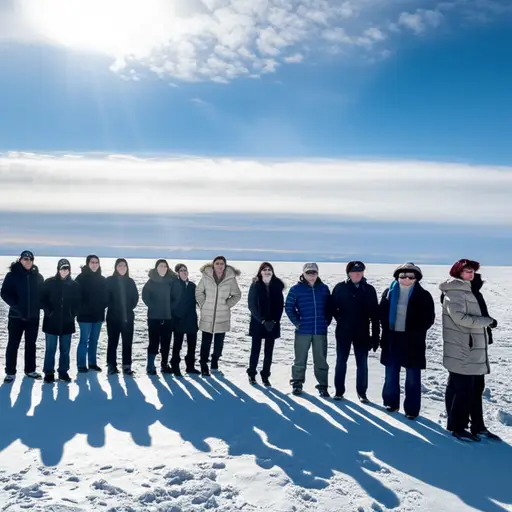 五分钟后，天气又变暖和了。