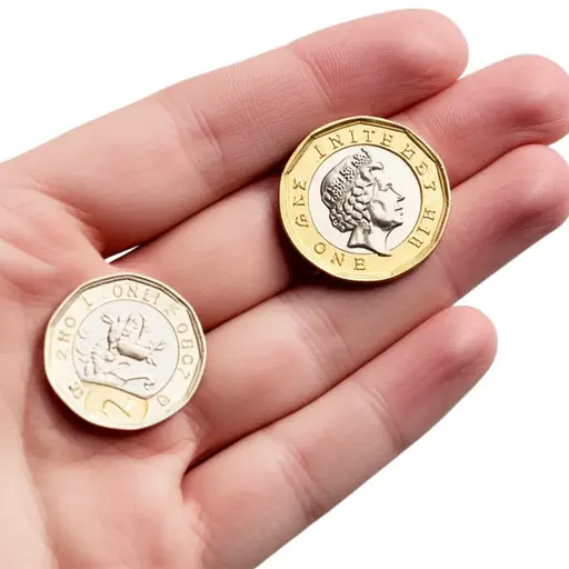 我大约有三英镑。