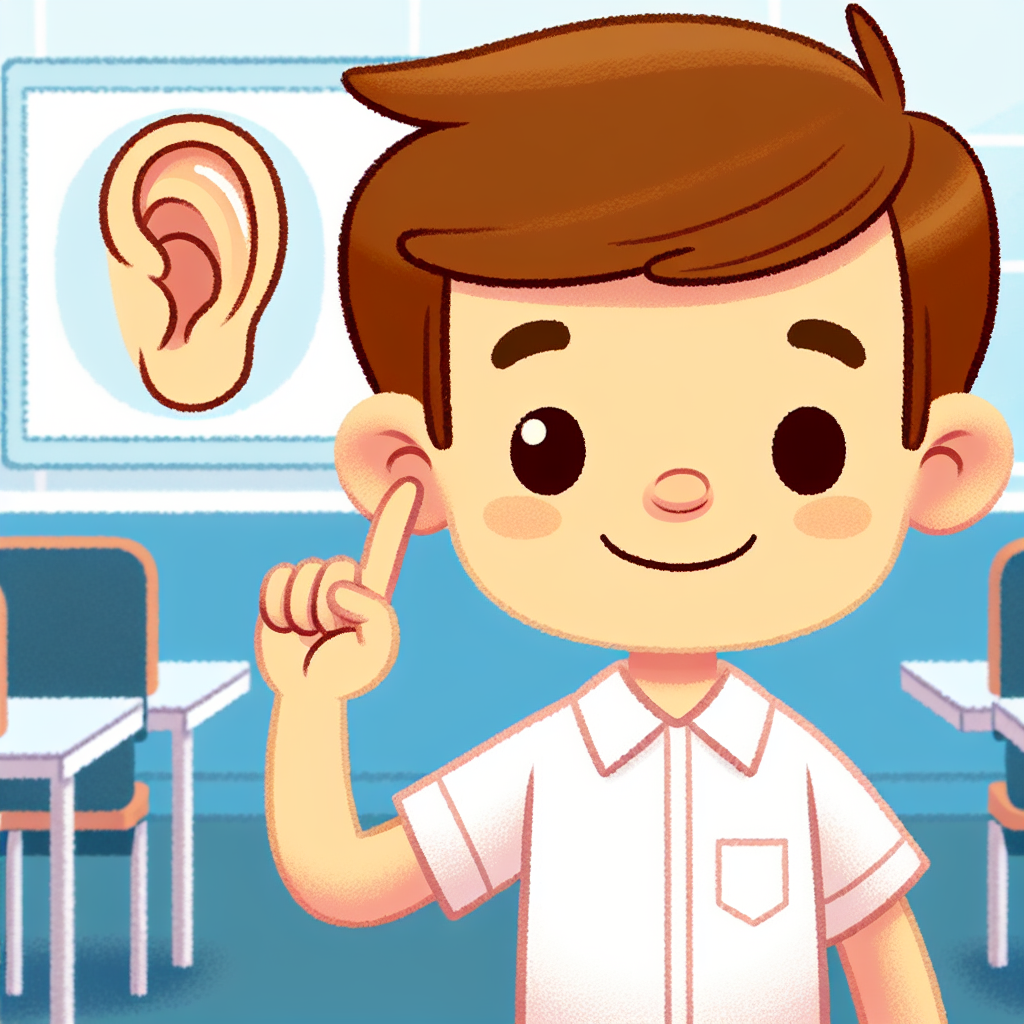 指向你的耳朵。